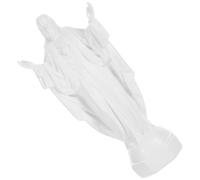 TOYANDONA Statue de Jésus en Résine Blanche, Figurine Artisanale Décorative pour Maison, Bureau et Église, Sculpture Divine Miniature pour Décoration Intérieure, Ornement Religieux