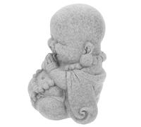TOYANDONA Statue Décorative de Bouddha Buddha Statue, Décoration Aquarium | Pierre Sable Bleue, Style Vintage Compact, Base Stable, pour Table, Temple, Paysage Aquatique