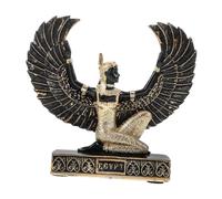 TOYANDONA Statue Déesse Égyptienne Ailes D’Ange 12x12x4,5 Cm Résine Décor Intérieur Musée Hôtel Ornement Mystique