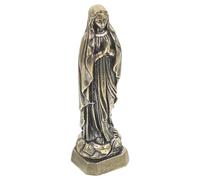 TOYANDONA Statuette Miniature la Vierge Ornement Laiton Décoration Religieuse Intérieure Sculpture Vierge Accessoire Décoratif pour Maison ou Bureau