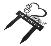 TOYANDONA Stèle Commémorative pour Animaux De Compagnie Piquet Funéraire Métal pour Chien Marqueur De Jardin Étanche pour Cimetière Extérieur