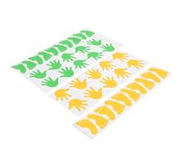 TOYANDONA Stickers Muraux Empreintes Pieds Mains 20 Paires Adhésifs Décor Éducatif pour Maternelle et Salle de Jeux