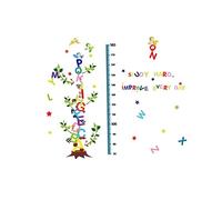 TOYANDONA Stickers Muraux Pour Mesurer Garçon Fille Décoration Cartoon Pour Chambre Garçon Fille Autocollants De Pour Salle De Jeu Et Crèche