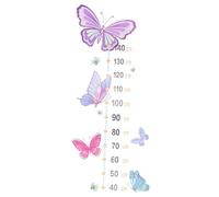 TOYANDONA Stickers Muraux Tableau De Croissance Des Garçon Et Filles, 2 Pièces Colorés, Autocollants Muraux Imperméables En Pvc, Décoration Chambre Bébé Filles Et Garçons