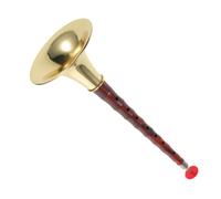 TOYANDONA Suona Chinois Bois D avec Bol Doré Instrument Traditionnel à Vent Résistant Aux Intempéries pour Débutants et Musiciens Texture Imitation Bois pour Festivals et Scènes