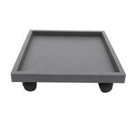 TOYANDONA Support à Plantes à roulettes 360 Mm, Plateau Carré en Polypropylène Épais, Dessous de Pot de Fleurs D’intérieur ’extérieur, Base Mobile Amovible pour Jardinage et Pots Décoratifs