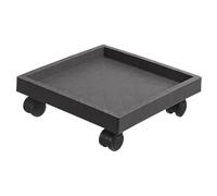 TOYANDONA Support à Plantes Carré à roulettes en Plastique pour Pots de Fleurs Extérieur et Intérieur, Base Renforcée sans Bavure ni Odeur, Facile à Déplacer