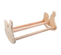 TOYANDONA Support à Poulet en Bois Forme Poule Robuste Multifonctionnel pour Poulailler, Maintien des Becs et Griffes, pour Perchoir d'oiseaux et Perroquets