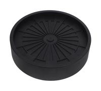 TOYANDONA Support à roulettes pour Pots de Fleurs 20 Cm Intérieur, Chariot Mobile Noir avec Bac à Eau Intégré, Déménageur Polyvalent pour Jardin et Terrasse, roulettes Robustes