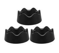TOYANDONA Support de Ballons Hexagonal Noir Lot de 3 Socles d'Exposition pour Ballons de Basket-Ball Football et Volley-Ball Stable et Léger pour Rangement et Présentation à Domicile