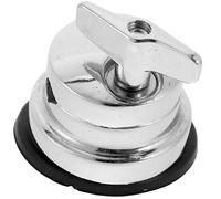 TOYANDONA Support de Base de Jambe de Tom en Fer Argenté Plaqué, Accessoire pour Batterie Forme Délicate et Confort Amélioré, pour Fixation de Tambour