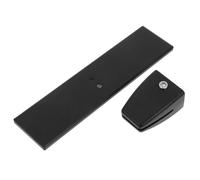 TOYANDONA Support de Cloison de Bureau Support de Panneau Acrylique Pince en Alliage D’Aluminium en T Noir sans Perçage pour Cloison de Bureau et Panneau en Verre ou Acrylique et Espace