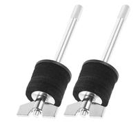 TOYANDONA Support de Cymbale Noir Double Étage 2 Pièces Extension de Support de Montage pour Pieds de Cymbale Manchon Compatible pour Installation sans Outil Hauteur Réglable pour