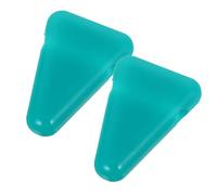 TOYANDONA Support de Diapason en Silicone Vert 2 Pièces, Base Triangulaire Portable pour Diapason de Guérison Sonore, Accessoire Yoga pour Contemplation et Voyage