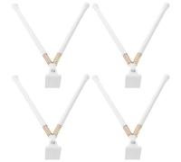 TOYANDONA Support de Drapeau Voiture en Plastique Solide 4 Pièces, Mât Rigide Fixation pour Vitre Latérale, Kit pour Événement Extérieur et Décoration Automobile