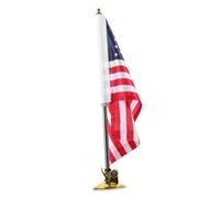 TOYANDONA Support de Hampe de Drapeau Voiture avec Ventouse Stable Base Résistante Au Vent pour Drapeaux Américains Accessoire pour Parades et Célébrations Auto