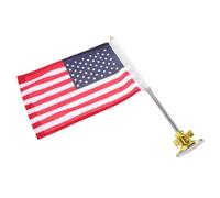 TOYANDONA Support de Hampe Drapeau Voiture avec Ventouse Robuste Base de Fixation pour Drapeaux Auto Montage Extérieur Facile pour Affichage de Drapeaux Américains