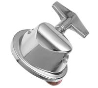 TOYANDONA Support de Jambe Tom Fer Plaqué Argent Base Ajustable pour Kit de Batterie Accessoire Robuste pour Percussions Compatible Multi-marques