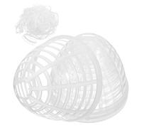 TOYANDONA Support de Jupe pour Poupée 11 Cm avec Bordure en Dentelle Élastique 10 Yards, Cadre Rigide pour Maintien Stable, Accessoire Présentation et Décoration Maison de Poupée, Lot 5