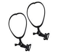 TOYANDONA Support de microphone portable 2pcs, réglable pour le cou, ergonomique, métal et plastique, pour chanteurs, magiciens et streaming en extérieur