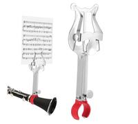 TOYANDONA Support de Partition pour Trompette avec Pince Lyre de Marche Fer Durable pour Musiciens Accessoire Compatible avec Instruments à Vent