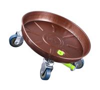 TOYANDONA Support De Pot De Fleurs à roulettes Plateau Mobile pour Jardinières Extérieures Base Ronde pour Plantes Chariot Déplaceable pour Intérieur Et Extérieur