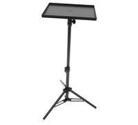 TOYANDONA Support De Projecteur pour L'extérieur Support pour Ordinateur Portable De Bureau Podium Trépied De Bureau Support De Sol pour Ordinateur Portable 4 Pieds Pliant Pôle Black Le Fer