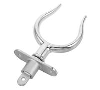 TOYANDONA Support de Rame en Acier Inoxydable Argenté pour Bateau de Pêche et Canot, Montage Latéral Facile, Minimisant L'effort Navigation en Mer