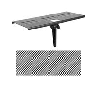 TOYANDONA Support de Rangement pour Écran TV en Fer Noir, Support Mural Multifonction, Gain de Place et Forte Capacité de Charge, pour Maison et Bureau