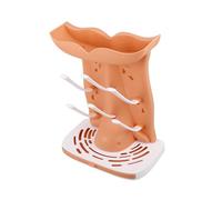 TOYANDONA Support de Séchage Vertical pour Bouteilles de Rangement Pratique et Économiseur Espace pour Biberons et Égouttoir Rayures avec Drainage pour Cuisine et Nursery