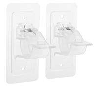 TOYANDONA Support de Tringle à Rideaux Auto-Adhésif sans Perçage Lot de 2 Crochets Robustes pour Salle de Bain Cuisine Fixation sans Clou Compatible Tringles Standard Installation