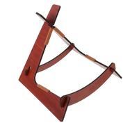 TOYANDONA Support de Violon au Sol Démontable en Bois Marron 1 Pièce | Convient au Ukulélé la Guitare, Design Multifonction, Présentoir pour Instrument