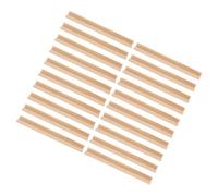 TOYANDONA Support en Bois pour Dominos 20 Pièces, Base de 19 Cm pour Jeu de Société Train Mexicain, Organisateur Porte-cartes et Plateau Porte-dominos, Accessoire Artisanat Bois Polyvalent