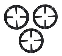 TOYANDONA Support Grille Brûleur Gaz 3 Pièces en Acier Inoxydable Noir, Résistant Antirouille, Compatible Cuisinière Gaz, Accessoire la Cuisine pour Cafetière Moka et Cuisson Quotidienne