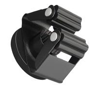 TOYANDONA Support Magnétique pour Balai en Fer Noir, Porte-outils Mural | Balais et Manches de Serpillière, Rangement Compact pour Portes D’armoire et Buanderies