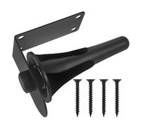 TOYANDONA Support Mural Noir pour Clarinette et Flûte Traversière, Crochet en Fer et Plastique, Rangement Mural pour Instruments à Vent, Accessoire Pratique pour Salle de Musique