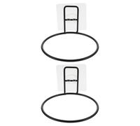 TOYANDONA Support Mural Suspendu pour Gamelles D’Animaux en Métal Robuste, Lot de 2, Gain de Place pour Intérieur, Compatible Bols Chiens et Chats, Installation Adhésive pour Espace Réduit