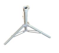 TOYANDONA Support Parasol Pliant Blanc Base Croisée à Quatre Coins Ancre pour Parasol de Plage Ajustable pour Tiges de Différents Diamètres et Portable