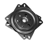 TOYANDONA Support Pivotant Carré en Métal 20 Cm X 20 Cm Épaisseur 3,8 Mm pour Tabouret de Bar, Plaque Pivotante Roulements Intégrés, Mécanisme Pivotant pour Meubles Inclinables et Chaises