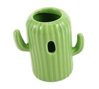 TOYANDONA Support Porte-Bouteille Eau Céramique pour Hamster Design Cactus Distributeur pour Petits Animaux Accessoire De Vivarium Adapté pour Bouteille Eau