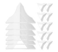 TOYANDONA Support pour 20 Cubes Triangulaires Transparent Base de Cube Puzzle en Plastique Léger Trépied Blanc pour Bureau et Portable