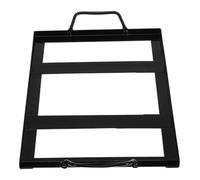 TOYANDONA Support pour Bloc de Sel en Fer Émaillé Noir, Grille de Rôtissage Stable pour Barbecue Extérieur, Accessoire Barbecue Robuste Cuisine et Camping - 1 Pièce