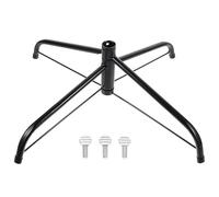 TOYANDONA Support pour Sapin de Noël Métallique Vert 50 CM pour Tube de 22 CM Base Stable Fixation par Vis Accessoire Solide pour Arbre Artificiel de Noël