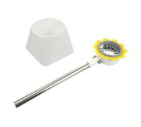 TOYANDONA Support pour Sèche-Cheveux Pied en PP Blanc, Facile à Installer, pour Rangement Pratique des Sèche-Cheveux et Autres Outils de Coiffure