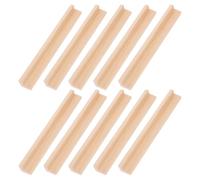 TOYANDONA Supports de Dominos en Bois 19 Cm, 10 Pièces Multifonctions pour Jeux de Dominos et DIY, Bases Solides et Lisses pour Bureau et Décoration Créative