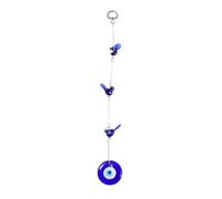 TOYANDONA Suspension Murale d'Oiseaux Verre Bleu Oeil Protecteur Décoration Artisanale à Suspendre pour Maison Chambre Garçon Luck Charm Mauvais Œil