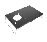 TOYANDONA Table de Camping Aluminium Support Isolant pour Réchaud de Camping Table de Pique Portable et Stand de Grill Extérieur pour Activités Plein Air