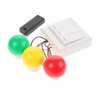 TOYANDONA Tableau D'activités Montessori Jouet Éducatif LED Multicolore pour Tout-Petits avec Interrupteurs 3 Couleurs Développement Coordination Œil-Main Jeu Sensoriel DIY