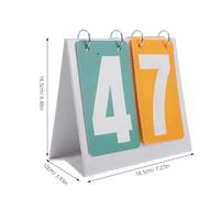 TOYANDONA Tableau de Score Portable à Rabat 2 Chiffres en Plastique Résistant Mini Compteur de Points Multisports pour Jeux de Société et Compétitions Affichage Vert et Jaune Étanche