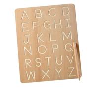 TOYANDONA Tableau Écriture Bois Alphabétique pour Garçon Fille Éducatif Montessori Apprentissage Lettres Mémoire et Orthographe Cadeau Anniversaire Garçon Fille Éveil Ans